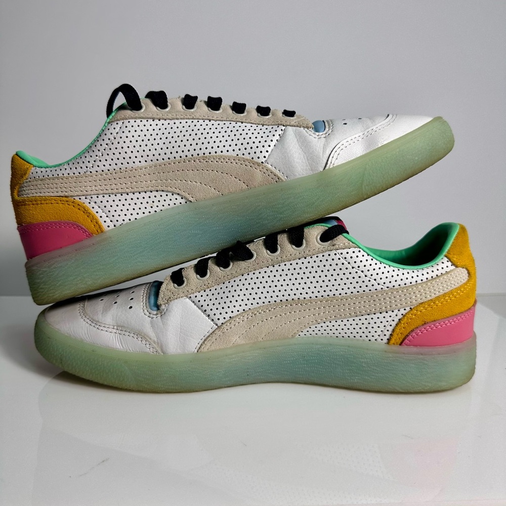 Puma Ralph Sampson Low Midway 'White Rapture Rose'. Excellent condition. Sz 9.5 - Picture 2 of 8